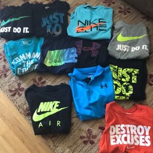 Nike and UA Short Sleeve Shirts SEPARATE OR BUNDLE